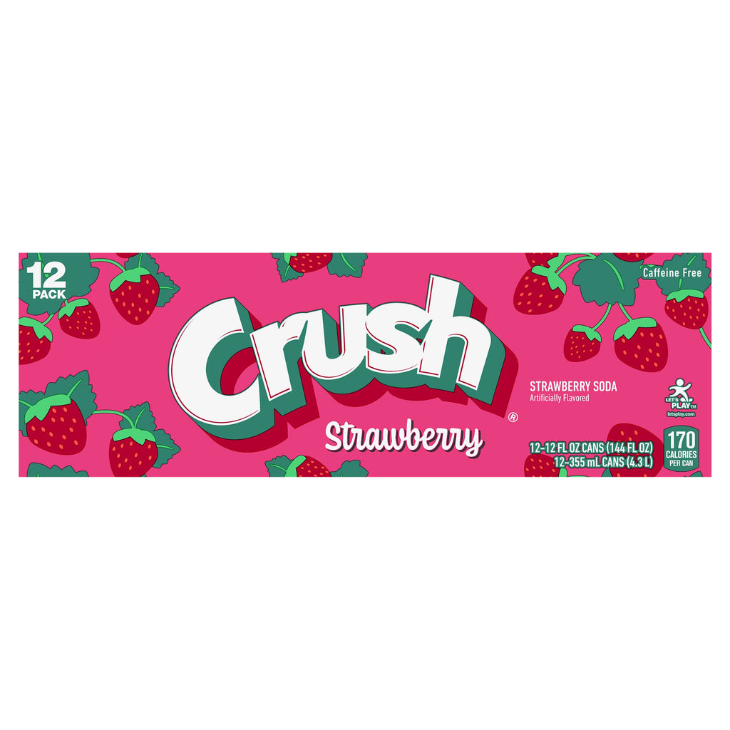 Crush Strawberry Soda In Cans - 12-12 Fl. Oz. - Jewel-Osco
