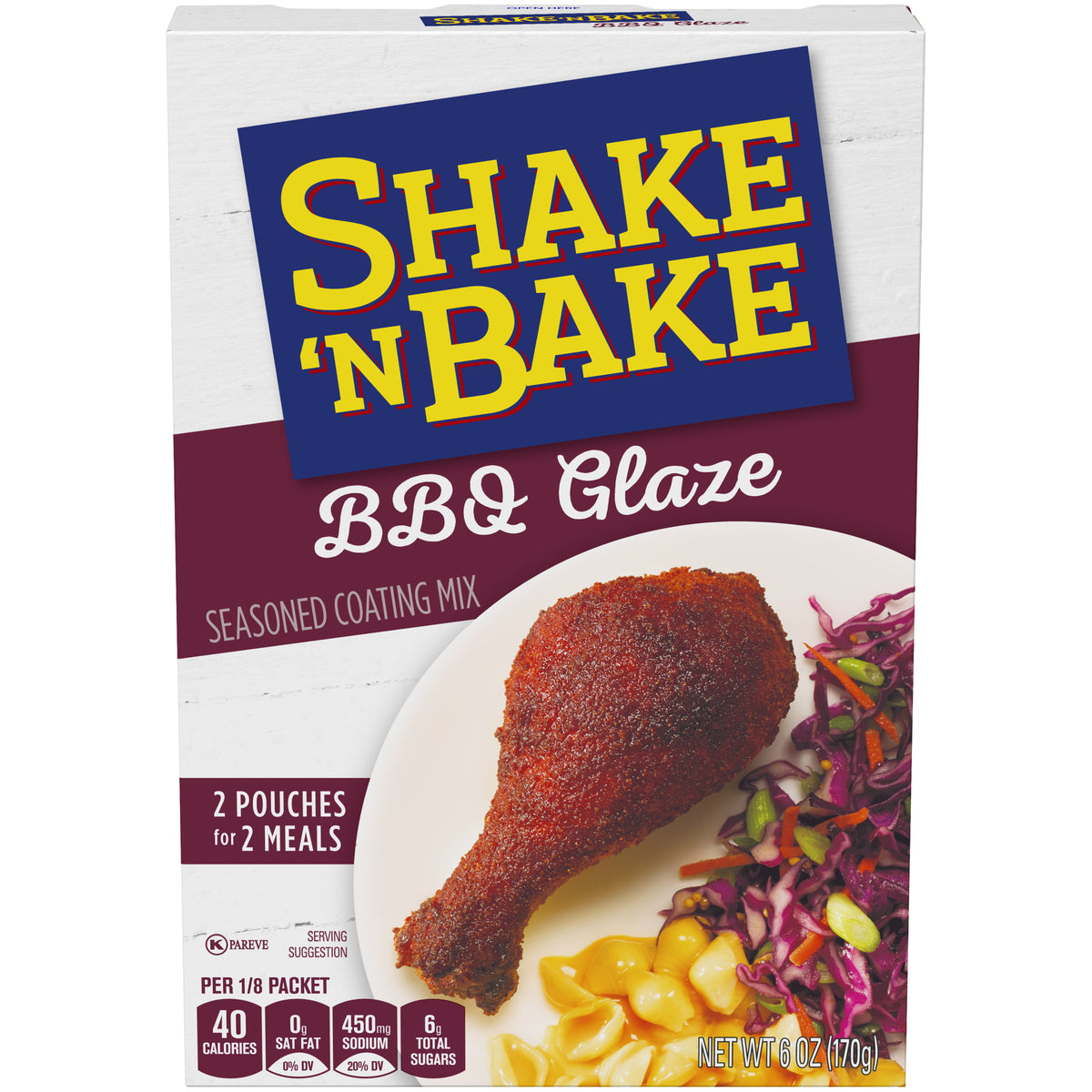 Installeren Nuchter vriendschap Kraft Shake 'N Bake BBQ Glaze Seasoned Coating Mix, 2 ct - Pouches, 6. —  Gong's Market