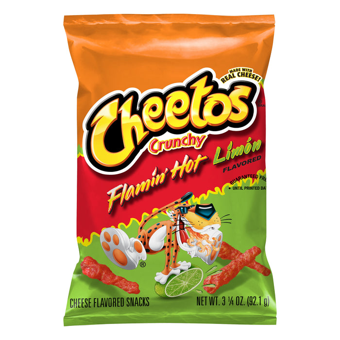 Cheetos Crunchy Flamin' Hot Limon Cheese Snacks (3.25 oz)