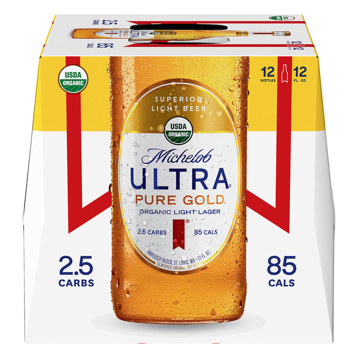 Michelob Ultra Pure Gold Light Lager Organic Beer 12 ea — Gong's