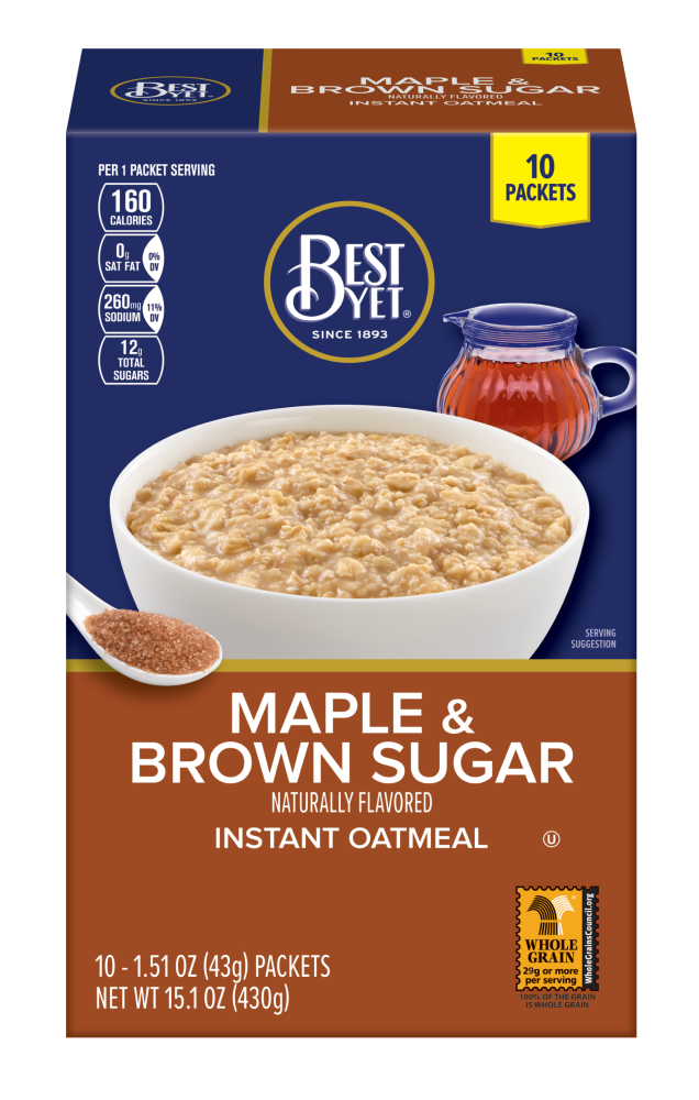 BETTER OATS: Oatmeal Steel Cut Maple & Brown Sugar, 15.1 oz