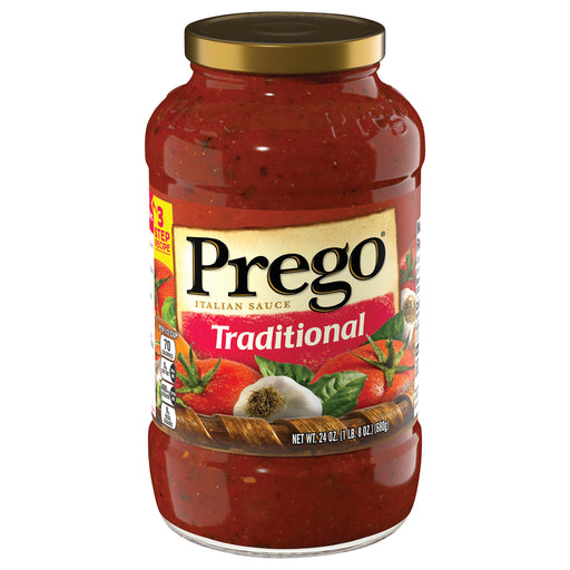 Prego Traditional Spaghetti Sauce, 24 oz Jar 