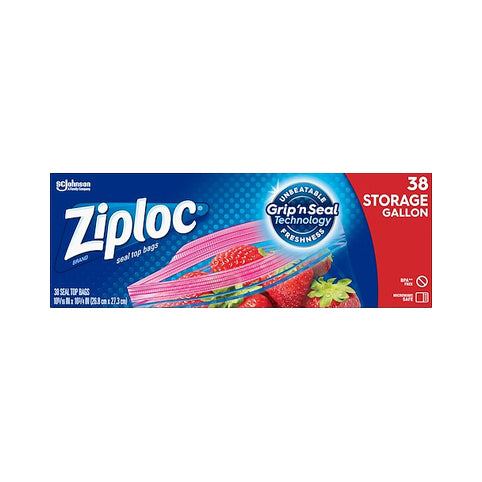 Ziploc Gallon Storage Seal Top Bags 38 ea — Gong's Market