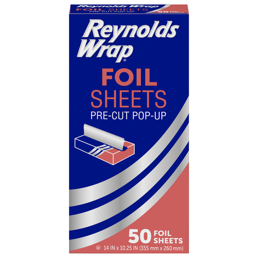 Reynolds Kitchens 14 In x 10.25 In Pre-Cut Pop-Up Foil Sheets 50 ea —  Gong's Market