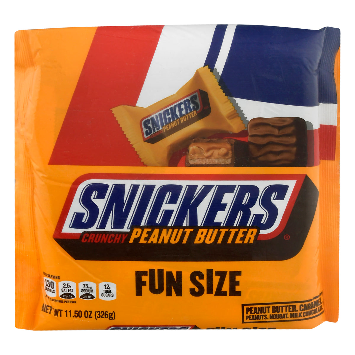 Calories in Snickers Snickers Bar (Fun Size) and Nutrition Facts