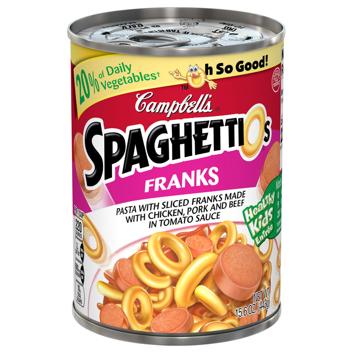 SpaghettiOs Franks Spaghettios 15.6 oz — Gong's Market