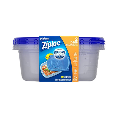 Ziploc®, Deep Rectangle Containers, Ziploc® brand