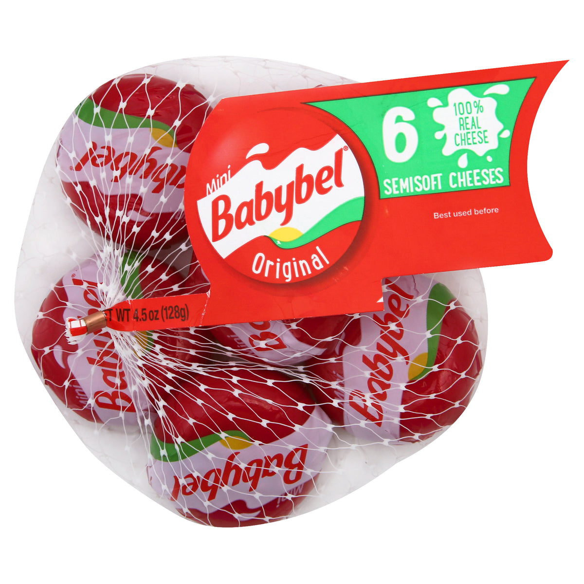 Babybel Semisoft Cheeses, Original, Mini - 6 Count