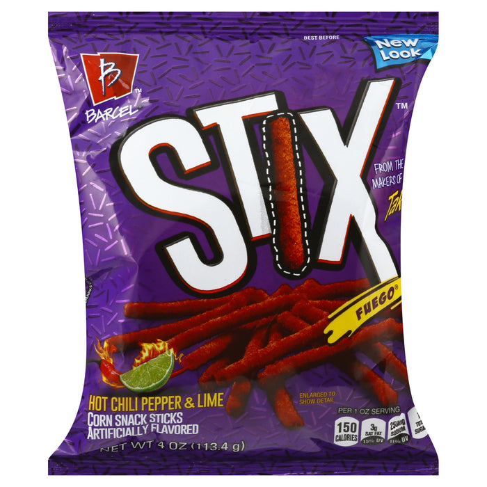 Takis Fuego Stix 4 oz Snack Size Bag, Hot Chili Pepper & Lime Corn Snack  Sticks 